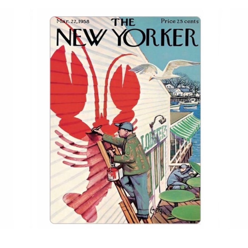 New Yorker Magazine 1958 Maine Lobster Magnet